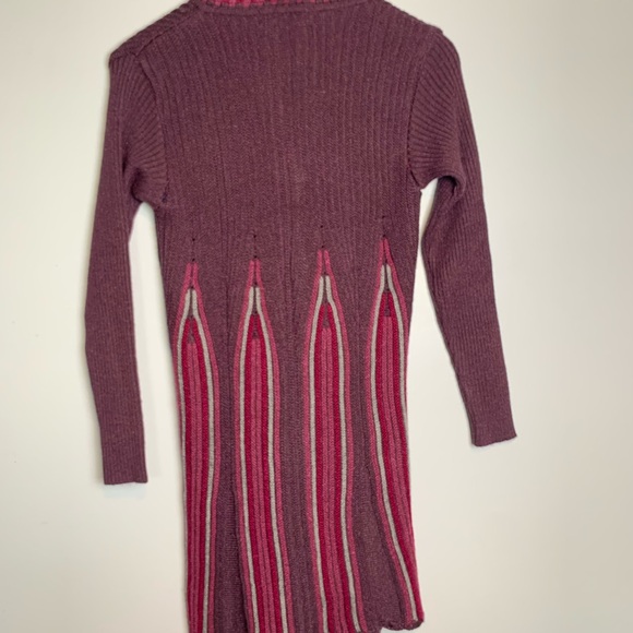 Vintage First Lady by G. W.S. Midi Knit Sweater Womens Small Plum - Picture 3 of 8